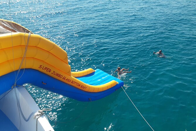 2.5 hour Glass Bottom Boat Trip, Snorkeling, Sliding and Fun - Sandwiches, fruit, and drinks keep the outing simple