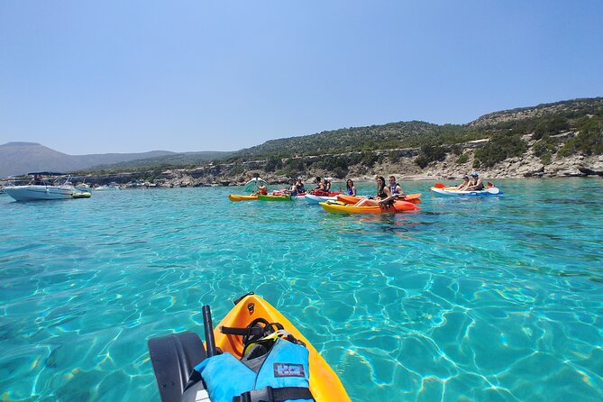 Aphrodite Kayak Experience with Guide and Free photos included - Paddling past Latchi’s beaches