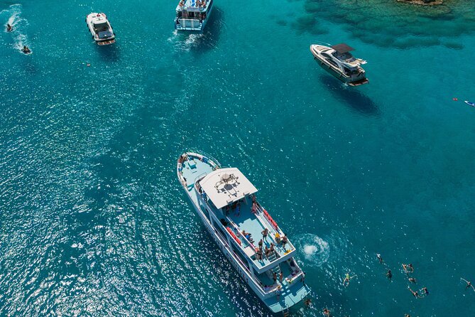 From Protaras: Turtle Cove & Blue Lagoon Cruise - Konnos Bay: the careful first swim