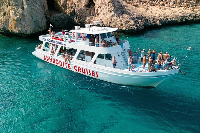 From Protaras: Turtle Cove & Blue Lagoon Cruise - Cape Greco, sea caves, and the Agioi Anargyroi chapel
