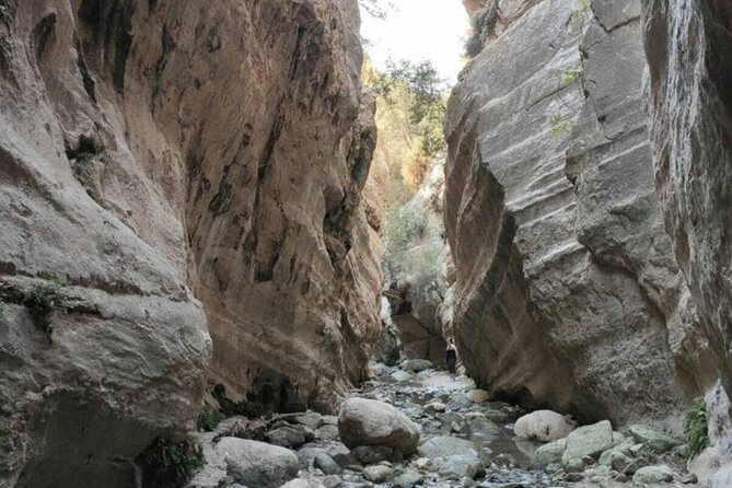Full Day Tour in Akamas Adonis Waterfalls and Blue Lagoon - Avakas Gorge requires steady feet