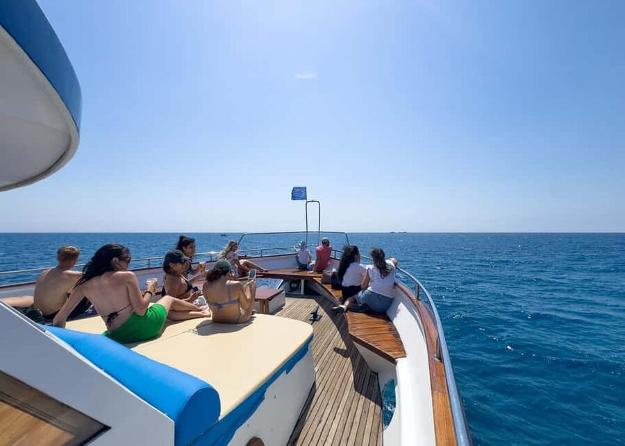 Larnaca: Glass-Bottom Boat Cruise with Fishing and BBQ Lunch - A Cypriot BBQ served at sea