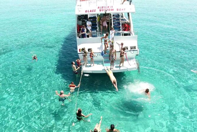 Latchi to Blue Lagoon Glass Bottom+slide Boat Tour - Leaving Latchi Harbour for the Blue Lagoon