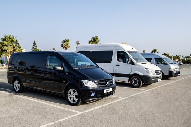 Private Transfer: Larnaca Airport to Limassol City 1-14 pax - A private vehicle for one to 14 people