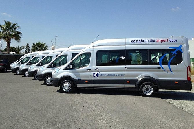 Shared shuttle transfer from Larnaca Airport to Hotels - Finding the MTS Globe counter after customs