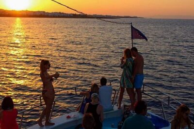Sunset Boat Trip to Cape Greco and Blue Lagoon