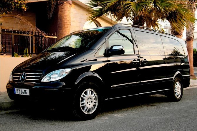 Taxi transfer Larnaca airport To any hotel in Ayia Napa up to 6 passengers - Key points to know before booking