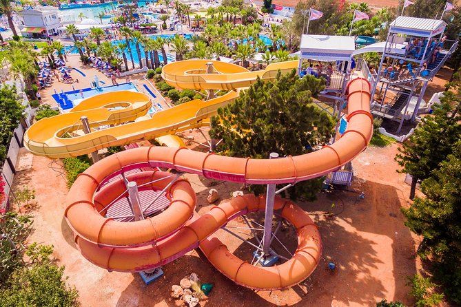 WaterWorld Themed WaterPark Admission Ticket in Ayia Napa - Sunbeds, cabanas, lockers, and changing rooms