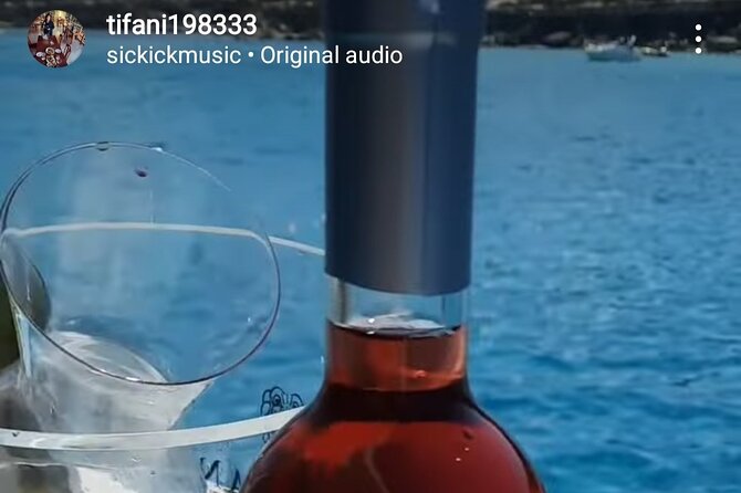 Wine tasting on-board the Demetris Chara BBQboat BlueLagoon tours - The Blue Lagoon stop lasts 2.5 hours